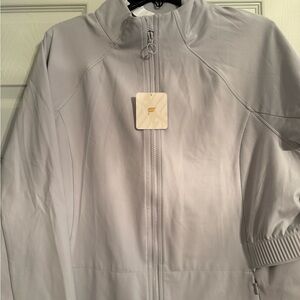 Fabletics Light Gray Trinity Jacket